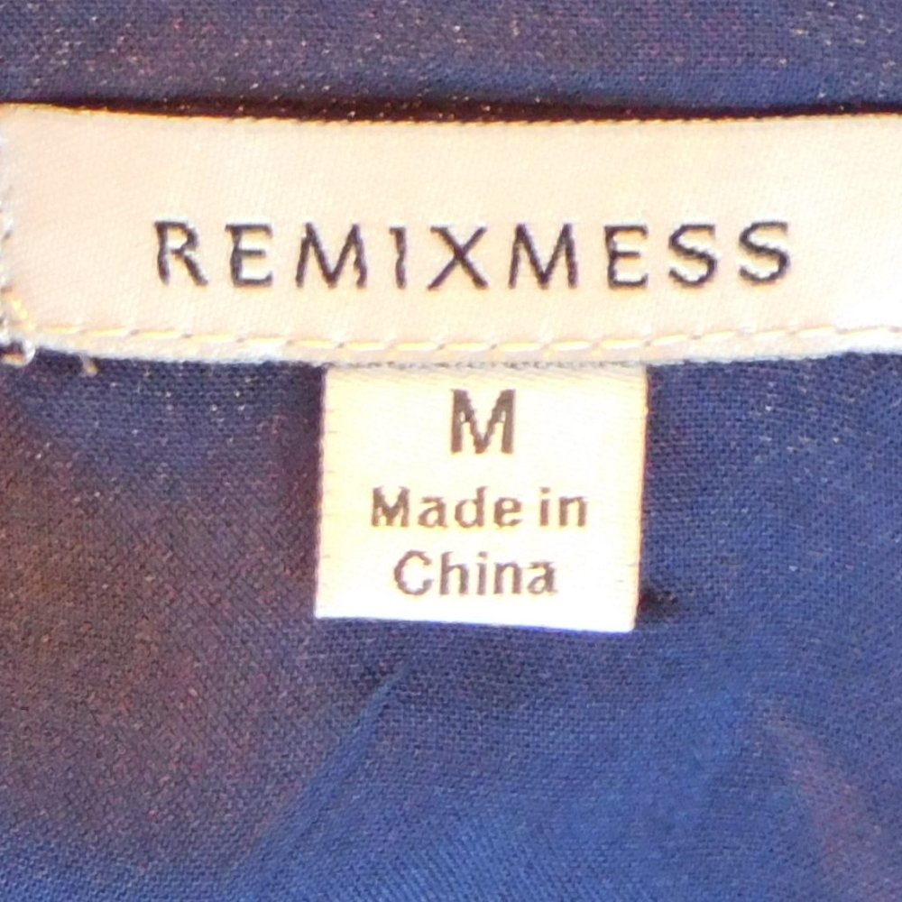 Navy Floral Dress, NWT,  Remixmess - Picture 3 of 3